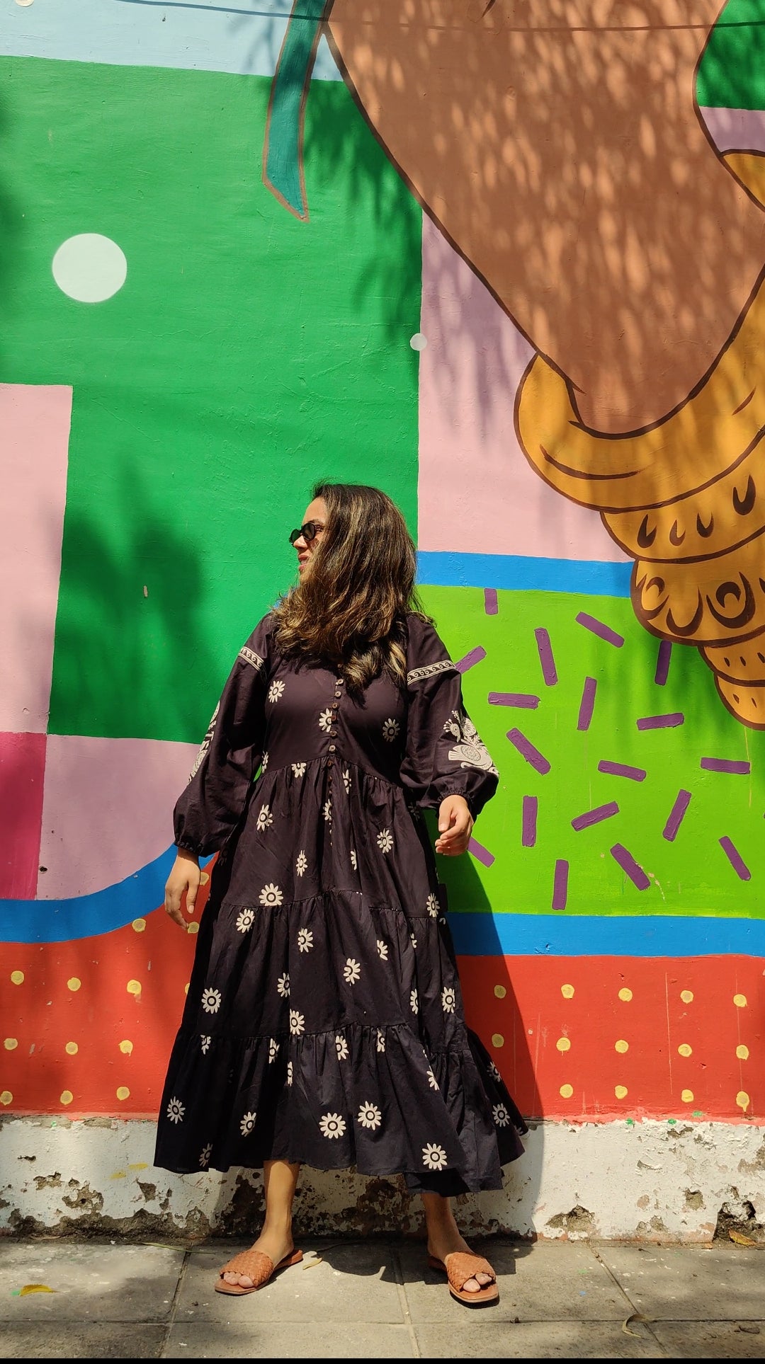 Bohemian Noir Maxi Dress